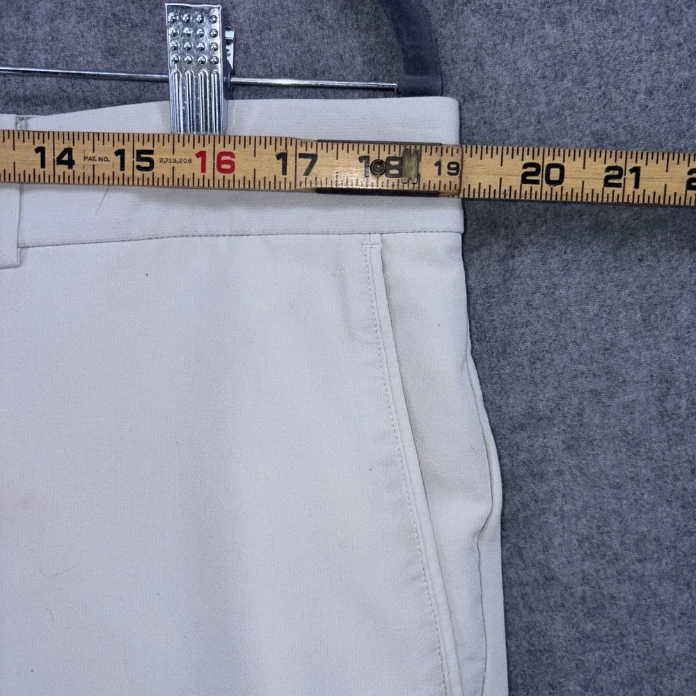 Nike Flex Golf Hybrid Shorts Mens 36 Beige Dri Fit‎ Stretch Waistband